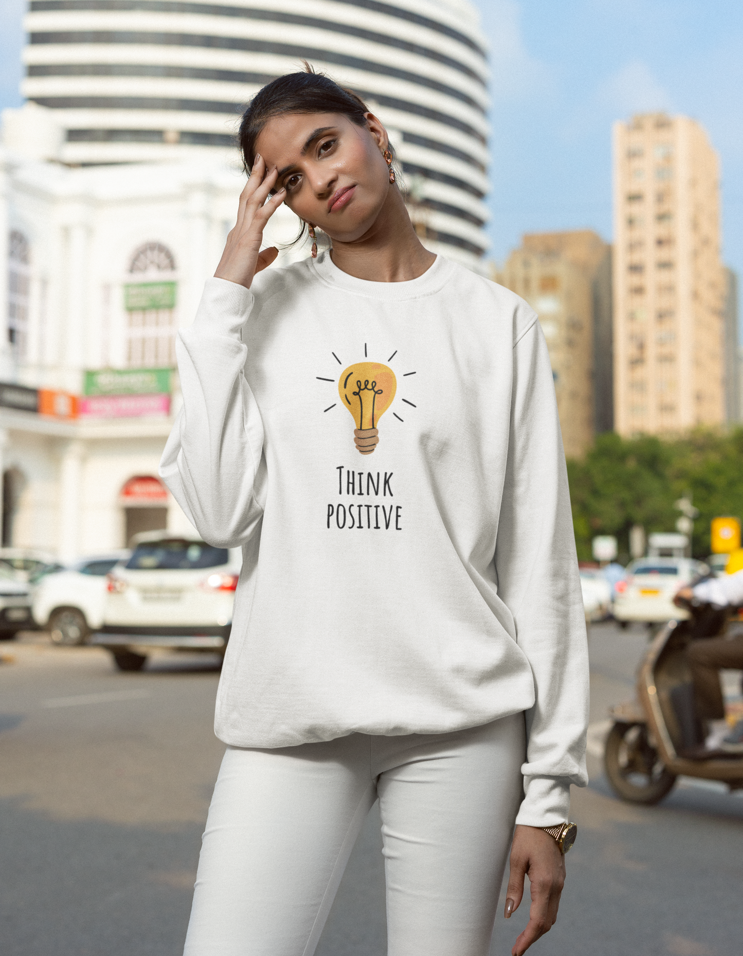 Think Positive Sweatshirt for Women