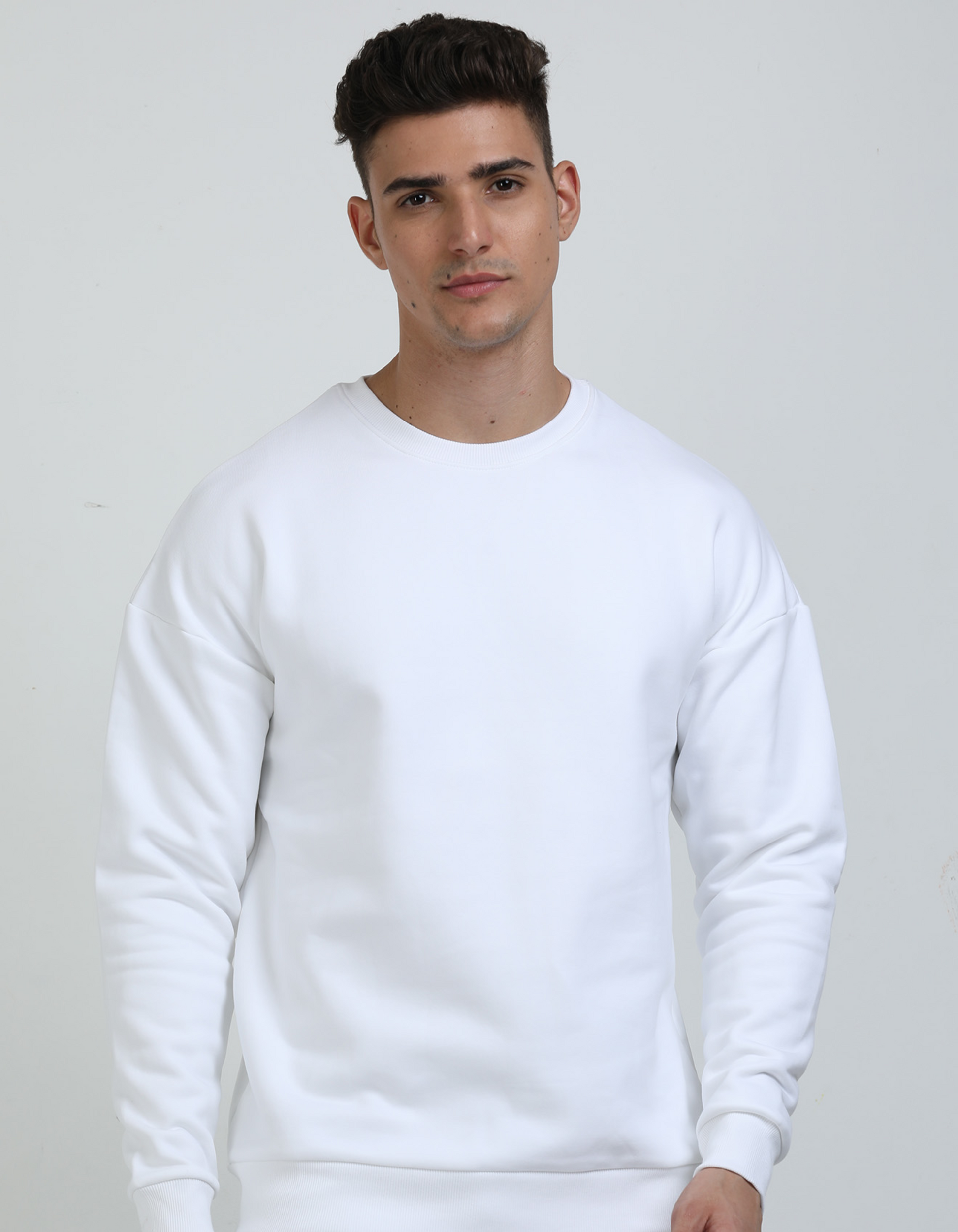 Oversized White Sweatshirt for Men