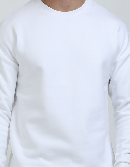 Oversized White Sweatshirt for Men