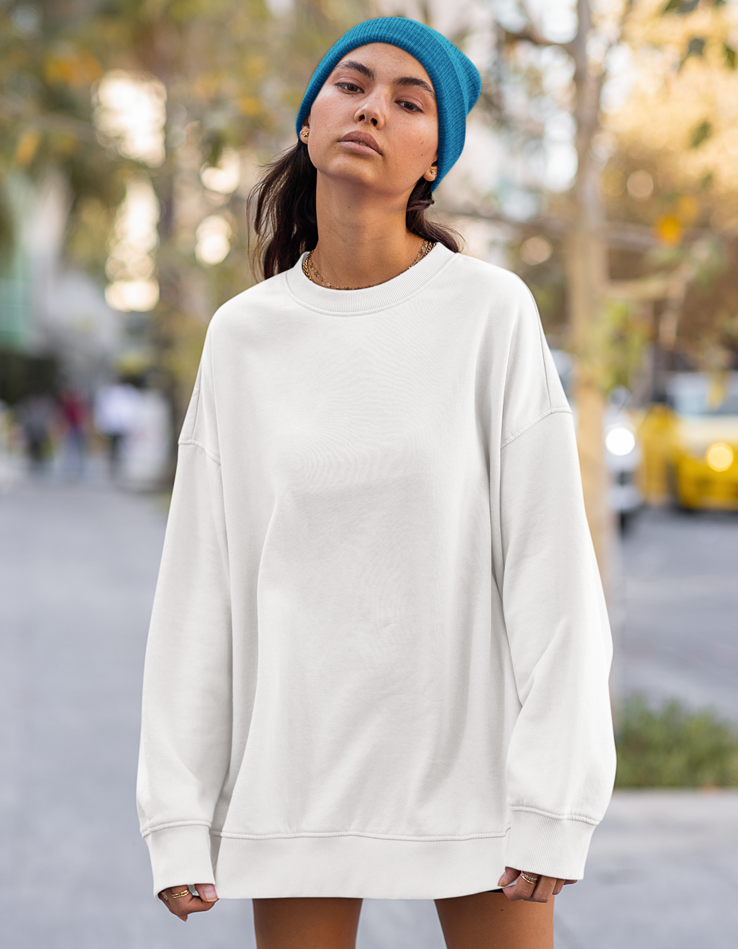 Oversized White Sweatshirt for Women