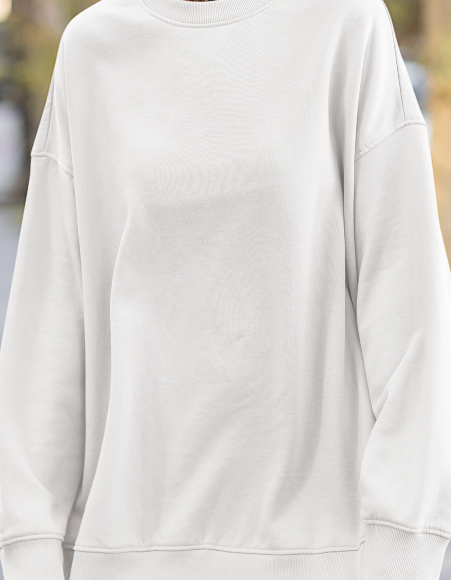 Oversized White Sweatshirt for Women