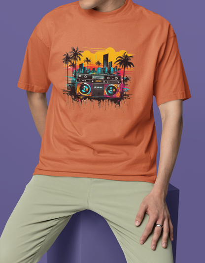 Boomboxes Oversized T-Shirts for Men