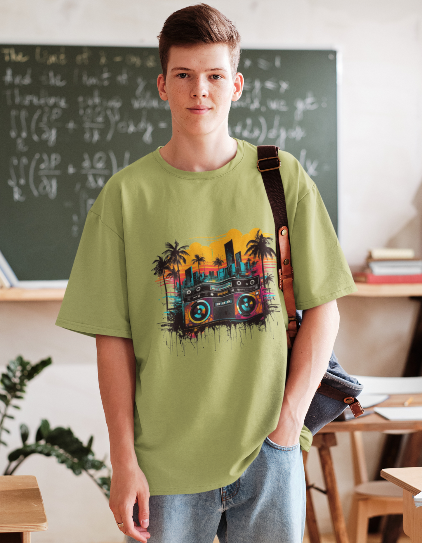 Boomboxes Oversized T-Shirts for Men