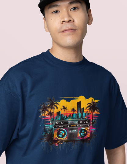 Boomboxes Oversized T-Shirts for Men