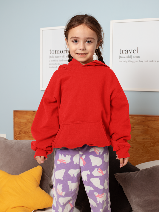 Red Hooded Sweatshirt for Girls