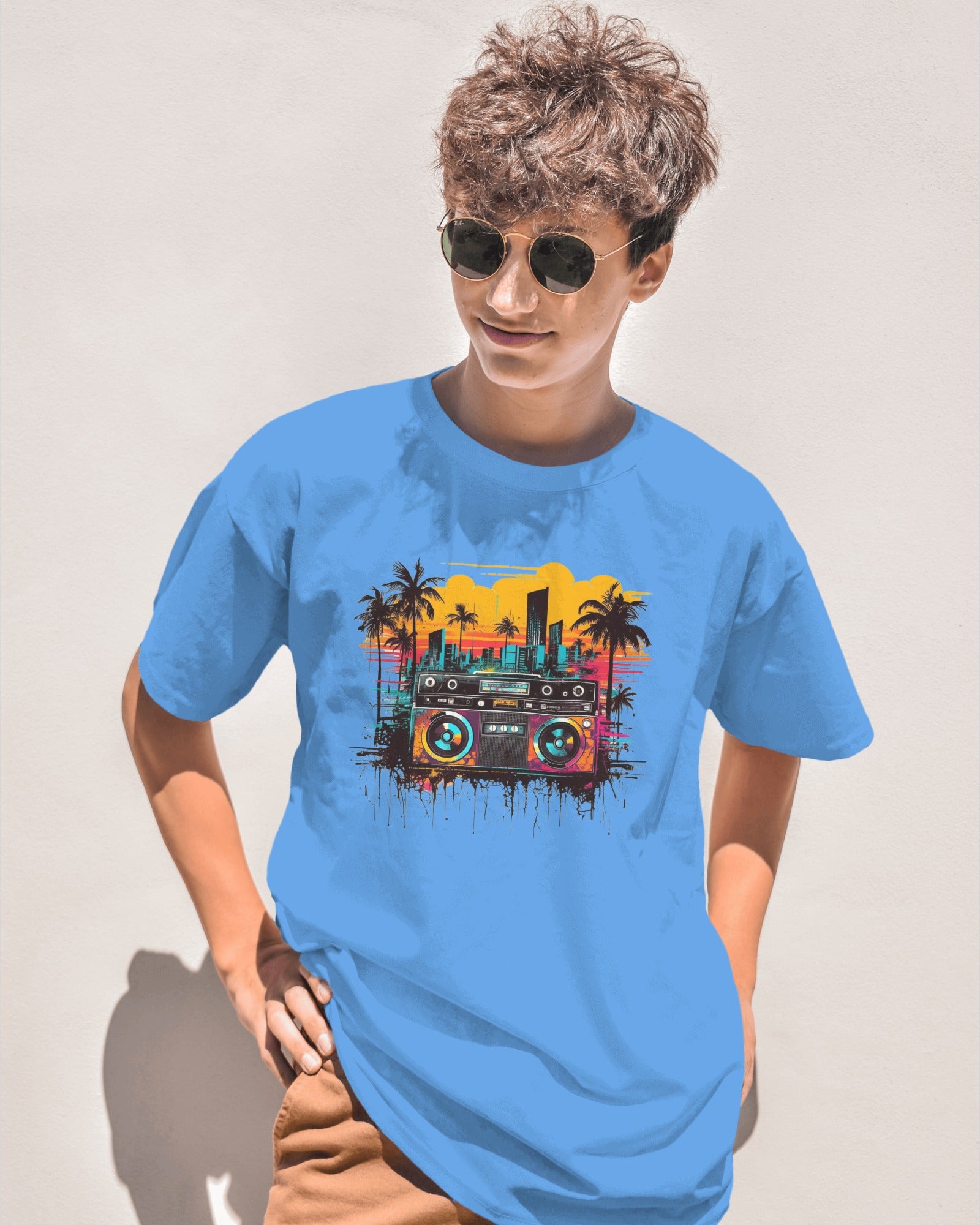 Boomboxes Oversized T-Shirts for Men