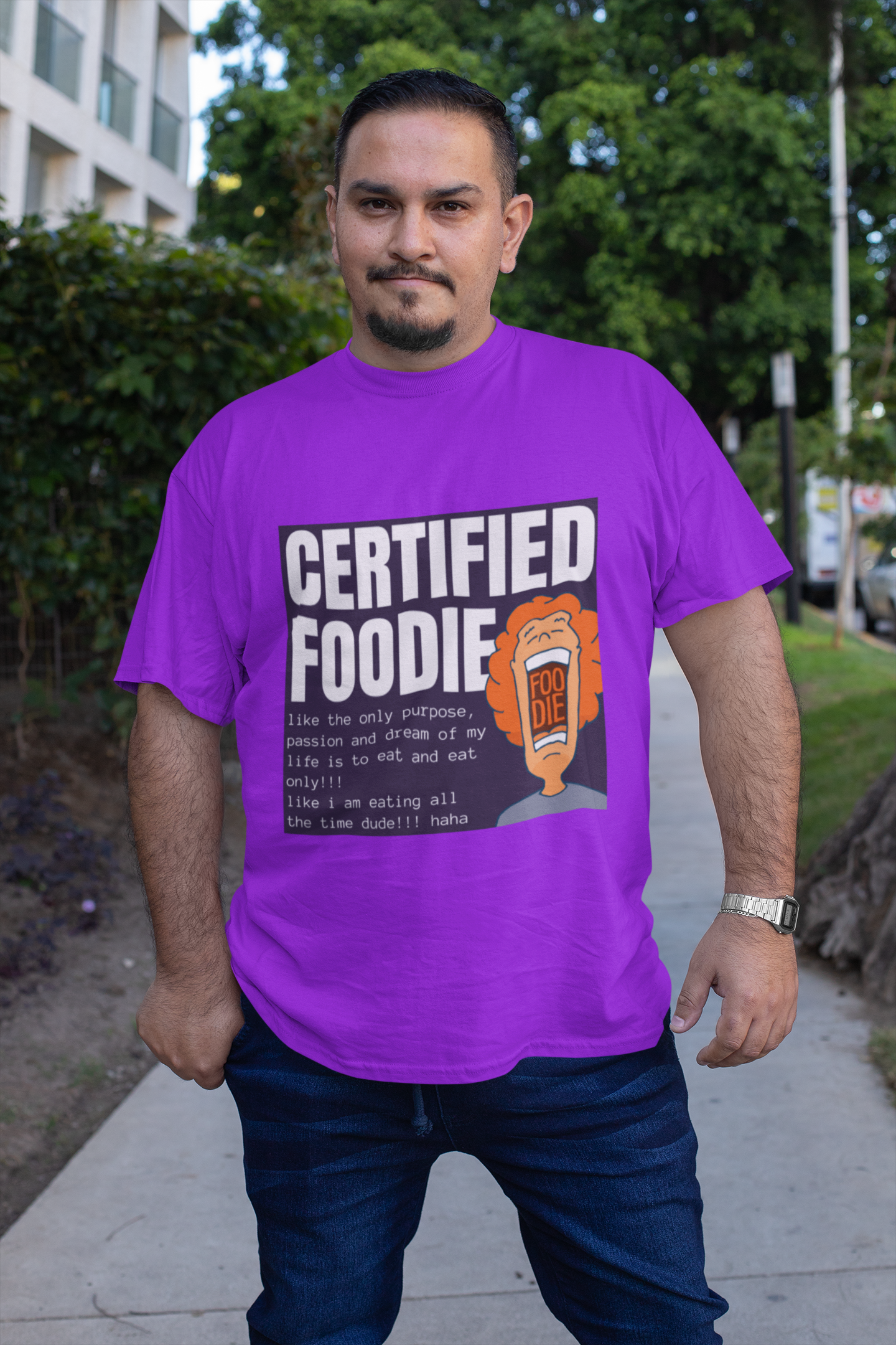 Certified Foodie Plus Size T-Shirts for Men