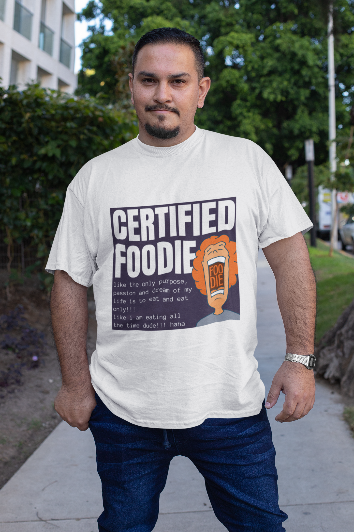 Certified Foodie Plus Size T-Shirts for Men
